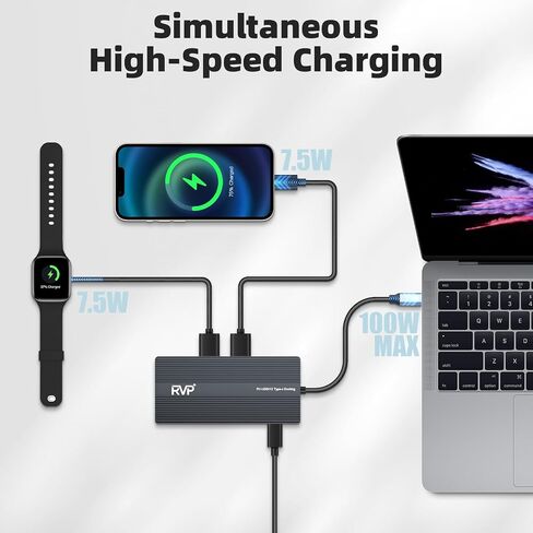 USB C Docking Station 3 Monitors, High-Performance 12-in-1, 100W Charging in Saudi Arabia