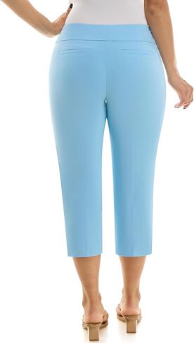 Zac & Rachel Women's Pull-on Slim Leg Crop Pant in Kuwait