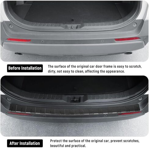 واقي المصد الخلفي الخارجي متوافق مع ملحقات Honda CRV 2023 2024 2025 من مادة ABS واقي المصد الخلفي وواقي عتبة صندوق السيارة (أسود) in Kuwait