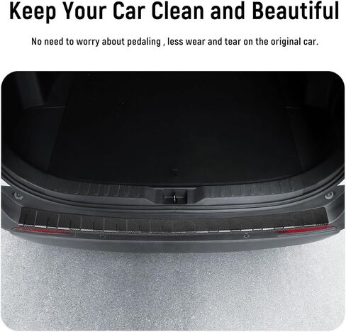 واقي المصد الخلفي الخارجي متوافق مع ملحقات Honda CRV 2023 2024 2025 من مادة ABS واقي المصد الخلفي وواقي عتبة صندوق السيارة (أسود) in Kuwait