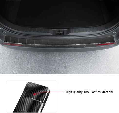 واقي المصد الخلفي الخارجي متوافق مع ملحقات Honda CRV 2023 2024 2025 من مادة ABS واقي المصد الخلفي وواقي عتبة صندوق السيارة (أسود) in Kuwait