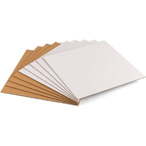 Vinyl Record Shipping Boxes 13"L x 13"W x 1"D Kraft Corrugated Cardboard LP Shipping Boxes for Mailing Packaging Moving Storage, with Fragile Stickers, Brown, 25 Pack