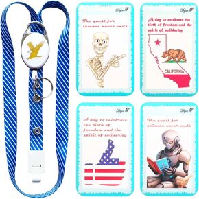 Diyin's Patriotic Science Exploration ID Badge Holders, an Ideal Choice for Teachers, Students, Programmers, Civil Servants, Staff, Media Personnel, and Scientific Researcher