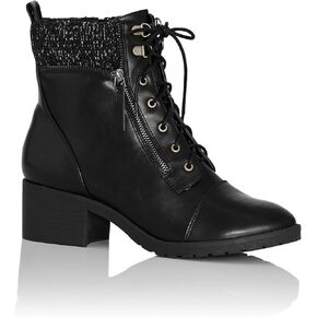 Avenue CLOUDWALKERS WIDE FIT RITA ANKLE BOOT IN BROWN, SIZE 13