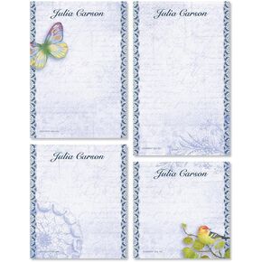 Current Fantasia Personalized Notepads – Set of 4, 100-Sheet Pads, Various Sizes, Memo Pad, Shopping List, To-Do Notes, Office Organizer
