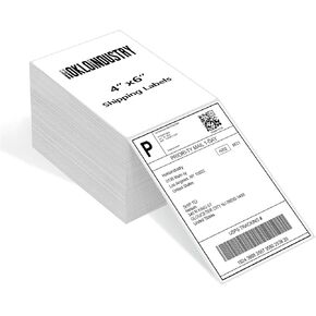 4"X6" Thermal Labels, HokLoindustry Shipping Labels (500 Labels), Compatible with Rollo, iDRPT, Polono, Munbyn, Zebra Thermal Printers.