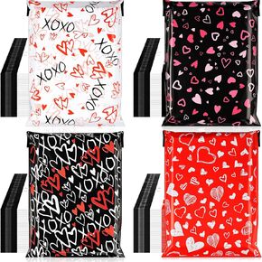 200 Pcs Large Christmas Poly Mailers 10 x 13 Inch Shipping Bags Christmas Mailing Envelopes Holiday Mailing Packages Christmas Snowflake Bags for Small Business Christmas Gift(Xmas Red)