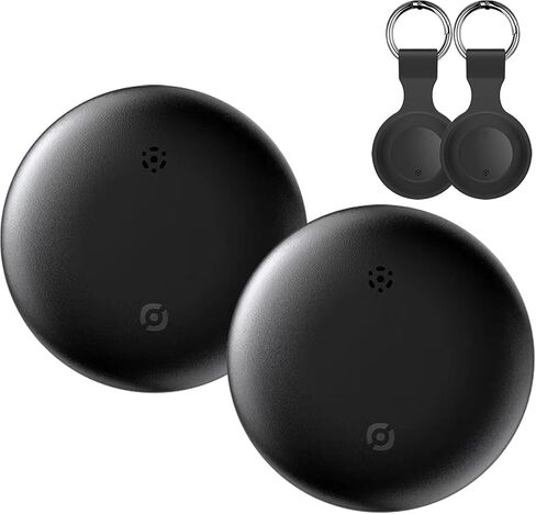 Air Tracker Tags,Luggage Tracker Key Finder Item Locator Works with Apple Find My (iOS only),Track Your Keys, Wallet, Suitcase,Bicycle,IP67 Waterproof,with Case w. Keychain (1 - Pack) in Kuwait