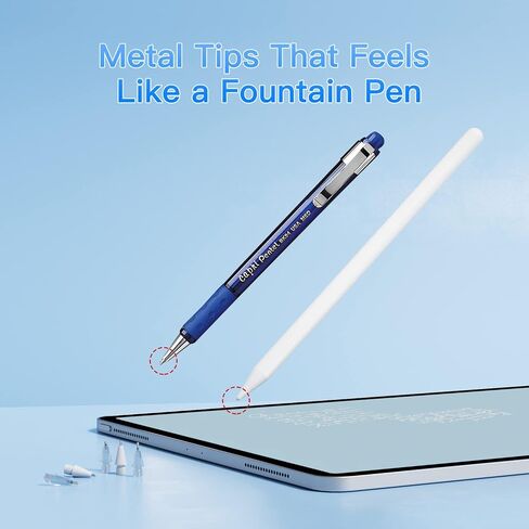 Replacement Tips for Apple Pencil 1st Generation / 2nd Generation, Fine Point Nibs, Pencil-Like Writing Feel, Precise Stroke, No Wear (8 Pack) in Saudi Arabia