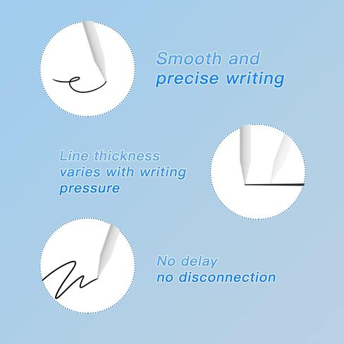 Replacement Tips for Apple Pencil 1st Generation / 2nd Generation, Fine Point Nibs, Pencil-Like Writing Feel, Precise Stroke, No Wear (8 Pack) in Saudi Arabia