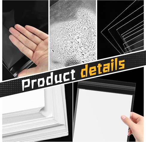 75 Sets Current Size Comic Book Bags and Boards, Reusable Transparent Comic Book Sleeves with Double-Sided White Cardboard Regular Comics Magazine Storage for Collector Small Business in Saudi Arabia