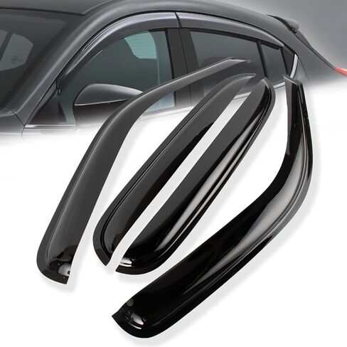 Window Visors Rain Guards Compatible with 2008-2011 Impreza and 2008-2014 WRX STI, Acrylic Window Vent Guard Shade Deflectors for Cars, Tape-On Vent Visors 4PC Set, Slim Style. in Kuwait