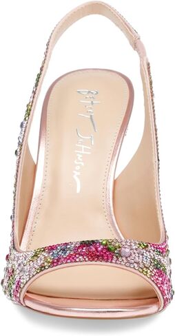 Betsey Johnson Women's Mina Peep-Toe Slingback Heeled Sandals in Saudi Arabia