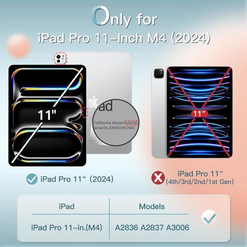 JETech Case for iPad Pro 11" M5/M4, Black in Kuwait
