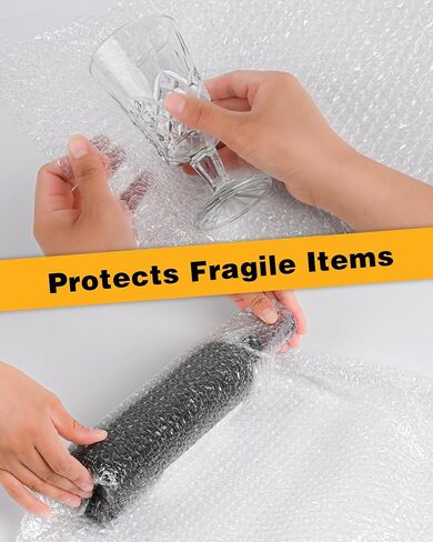 Bubble Cushioning Wrap Rolls, 3/16" x 12" x 36' ft Total, Perforated Every 12" for Packaging, Shipping, Mailing in Saudi Arabia