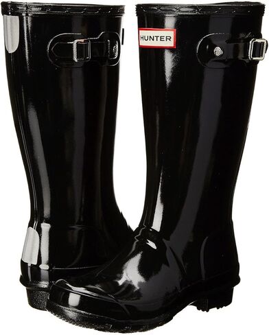 Hunter® Original Kids' Gloss Rain Boots for Kids – Knee High Design – Cushioned Footbed – Nylon Lining Military Red 4 Big Kid M in Kuwait