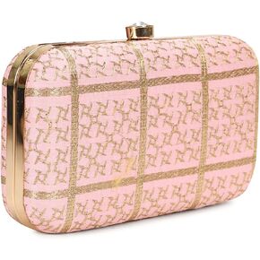 LONGING TO BUY Hand Crafted Designer Box Clutch For Women, Zari Embroidery Clutch For Women/Hand Clutch For Women in Saudi Arabia