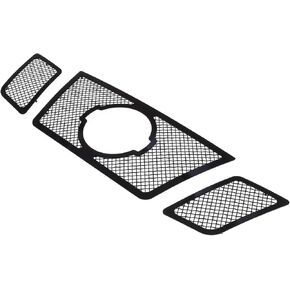 APS Compatible with Nissan Frontier 2009-2021 Main Upper Stainless Steel Black Mesh Grille Insert N76641H