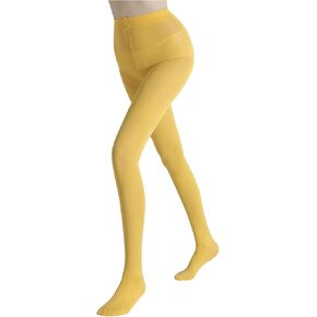 OYOANGLE Women's Sheer High Waist Pantyhose Tights Thigh High Stockings Leggings