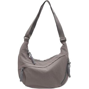 Crossbody Bag Nylon Crescent Women Lightweight Small Hobo Bag with 2 Pack Inner Dumpling Bag Adjustable Strap
