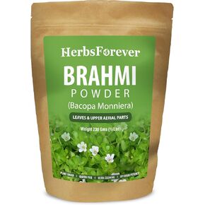 Brahmi Powder – Bacopa Monnieri – Supports Focus, Concentration, Alertness – Non GMO, Organic, Vegan – 454 GMS