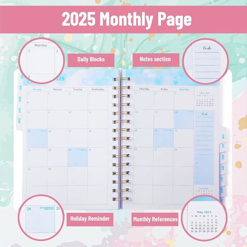 Mr. Pen- 2025 Planner, 6.4"x8.5", Garden Mint, 2025 Planner Weekly and Monthly, 2025 Weekly Planner 2025, 2025 Monthly Planner 2025 Calendar Monthly Planner 2025, 2025 Calendar Planner 2025 in Saudi Arabia