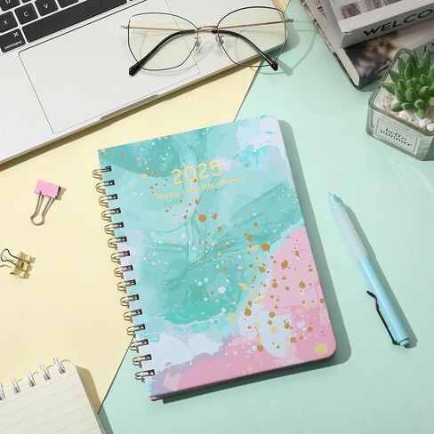 Mr. Pen- 2025 Planner, 6.4"x8.5", Garden Mint, 2025 Planner Weekly and Monthly, 2025 Weekly Planner 2025, 2025 Monthly Planner 2025 Calendar Monthly Planner 2025, 2025 Calendar Planner 2025 in Saudi Arabia