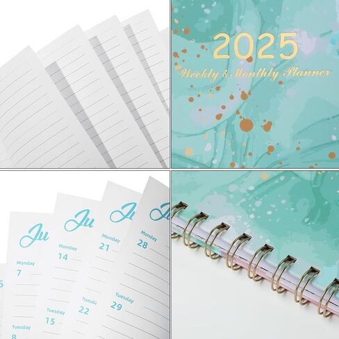 Mr. Pen- 2025 Planner, 6.4"x8.5", Garden Mint, 2025 Planner Weekly and Monthly, 2025 Weekly Planner 2025, 2025 Monthly Planner 2025 Calendar Monthly Planner 2025, 2025 Calendar Planner 2025 in Saudi Arabia