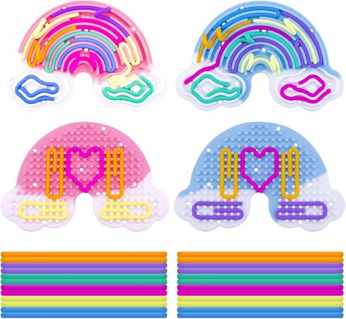 Sensory Activity Board Sensory Toys for Kids with Autism Duble Sided Design Sensory Fidget Toys for 3+ & Adult Fine Motor Skill,Promotes Focushelp,Relieve ADHD,Anxiety,Stress,24 Strings (2 Pcs) in Saudi Arabia