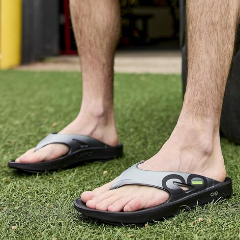 OOFOS OOriginal Sport Recovery Sandal, Tactical Green - Women’s Size 13, Men’s Size 11 in Saudi Arabia