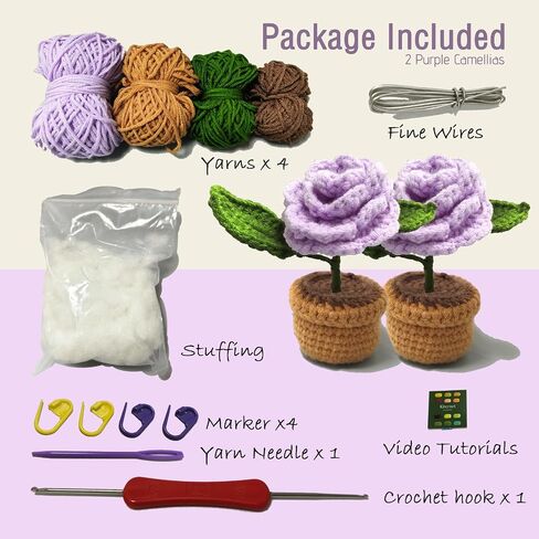 Weronique Penguin Crochet Kit with Step-by-Step Video Tutorial, Beginner-Friendly DIY Gift Set with All Tools Included, Ideal Gift for Friend or Someone You Love in Saudi Arabia