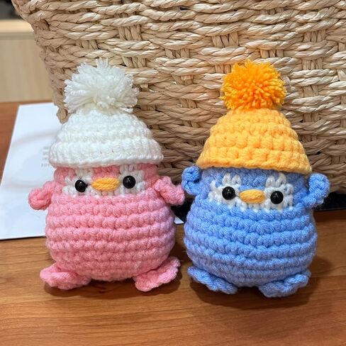 Weronique Penguin Crochet Kit with Step-by-Step Video Tutorial, Beginner-Friendly DIY Gift Set with All Tools Included, Ideal Gift for Friend or Someone You Love in Saudi Arabia