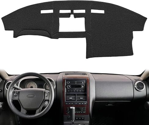 Dash Cover Mat Custom Fit for Ford Explorer/Explorer Sport Trac 2006-2010,Dashboard Pad Cap Carpet Protector K198 (Beige) in Saudi Arabia