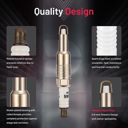 BDFHYK 6955 Iridium Spark Plugs Compatible with Yamaha Ducati Harley-Davidson Aprilia Husqvarna MV Agusta RSV4 999 S TC250 F4RR FX140 WaveRunner etc. Engine Replacement for CR9EB, Set of 4 in Saudi Arabia
