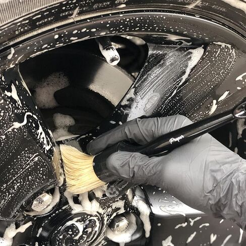 مجموعة فرش احترافية لتفصيل الشعر، مجموعة من 6 فرش لتفصيل شعر الخنزير فائقة النعومة، تفاصيل داخلية أو خارجية للسيارات، احصل على نتائج احترافية مع فرش التفاصيل المناسبة لتفصيل السيارة in Kuwait