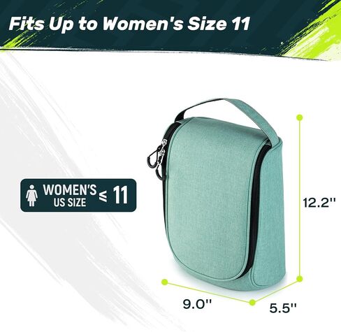 SAPLIZE Soft Padded Golf Shoe Bag, Sport Shoe Carrier Bag with Ventilation Holes, Breathable Shoe Storage Organizer Bag, Blue in Saudi Arabia