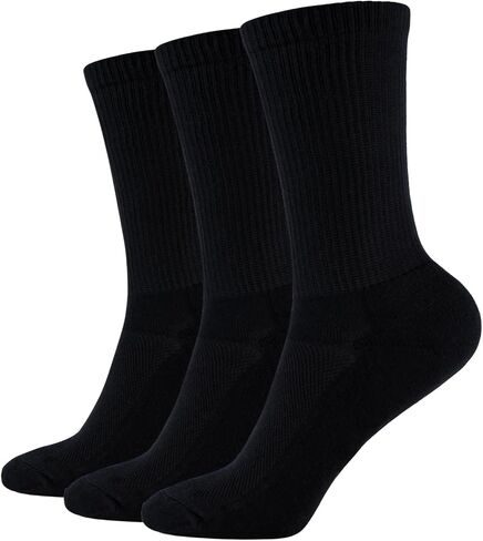 +MD Men's Soft Dress Socks Size 10-13, 3 Pairs Classic Business Crew Calf Socks for Men, Lightweight Breathable Comfort in Kuwait