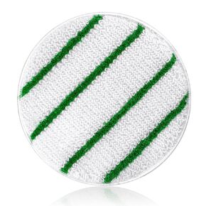 Tioncy 3 Pcs 17 Inches Synthetic Carpet Bonnet Scrubber Brush Carpet Bonnets Pads Commercial Grade Rug Scrubber Abrasion and Absorbency with Scrubber Strips
