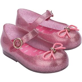 mini melissa Girl's Sweet Love BB (Toddler/Little Kid) Silver Glitter 10 Toddler M