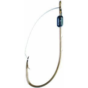 Eagle Claw 449WA-6 Weedless Baitholder 2 Slices Non-Offset Hook, 5 Piece (Bronze)