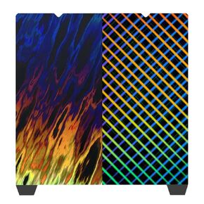 Smooth Kaleidoscope+Skynet Pattern Build Plate for Creality K1/ K1C/Ender 3 S1/Ender 5 S1/Ender 3 S1 Pro/Ender 3 V3 KE/Ender 3 V3 SE,235x235mm Flexible Spring Steel Plate 3D Printer Platform
