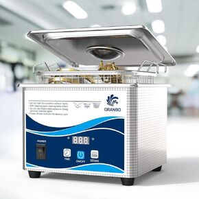 Professional Ultrasonic Machine, Jewelry Cleaner Ultrasonic Machine with Heater Timer and Degassing, Digital Ultrasonic Parts Cleaner for Dental Glasses Jewelry Small Parts Circuit Board (4.5L)