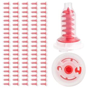 200pcs 7001+085 Dental Mixing Tips,100pcs 7001 Dental Mixing Tips and 100pcs 085 Dental Intra Oral Tips Dental Impression Mixing Tips 1:1 Yellow