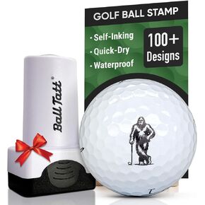 Sasquatch Golf Ball Stamp, Golf Ball Stamper, Self-Inking Golf Ball Stamp Markers, Reusable Golf Ball Marking Tool to Identify Golf Balls, Golfer Gift Golfing Accessories