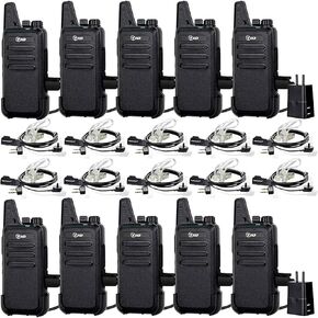 Walkie talkies for Adults Long Range walkie talkies with earpiece and mic Set from tid Radio M8s Two Way Radio, Samll Handheld 2 Way Radio Suitable for Hotel, School, Restaurant Group Occasions.