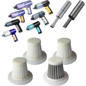 5 Pack Car Vacuum Filters Compatible with JONYJ LT-135, EYYA, AX2V, AHNR, Opinta LT-126 and Sweetone Related Model, Hepa Filters for JONYJ Vacuum, EYYA 135 Vacuum Filter, Opinta Vacuum Filter.