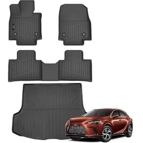 Floor Mats Custom Fit for Hyundai Tucson 2022 2023 2024 2025 Fuel (Not for Hybrid) Trunk Mat with Backrest Mat All Weather TPE Rubber Cargo Liner Full Set for Tucson Accessories