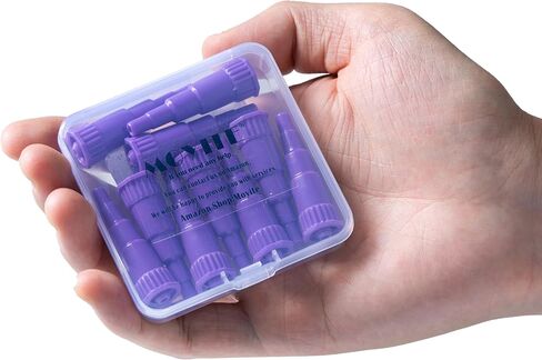 20 Cones,ENFit Transition Connector with Storage Box,ENFit Syringe Parts for Animal Feeding, Purple in Saudi Arabia