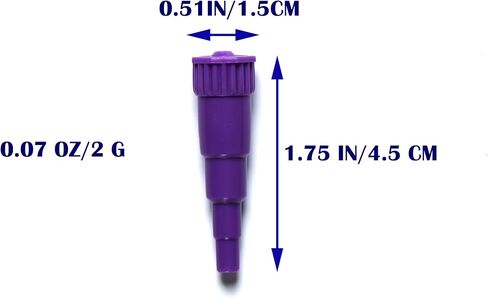 20 Cones,ENFit Transition Connector with Storage Box,ENFit Syringe Parts for Animal Feeding, Purple in Saudi Arabia