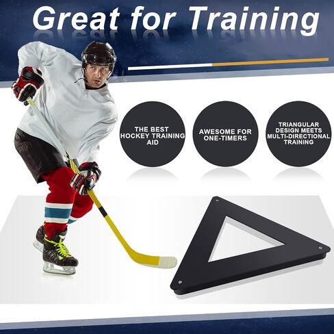 Deekin Hockey Passer Training Aid Hockey Passer Rebounder Heavy Duty Passing Trainer with Rubber Rebounder for Improves Puck Control Passing Shooting One-timers Works on and Off Ice in Saudi Arabia